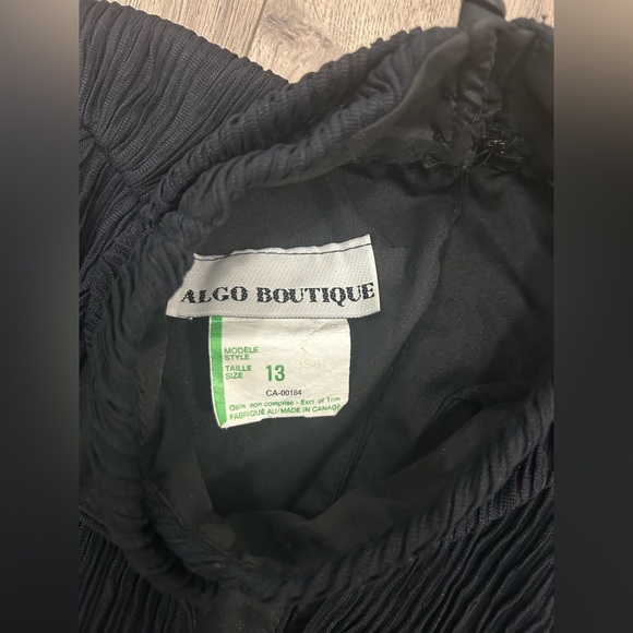 VINTAGE Elegant Black Algo Boutique 2 Piece Outfit - Picture 4 of 5